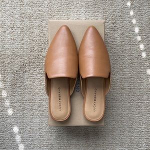 Lucky Brand Cognac Tan Mule